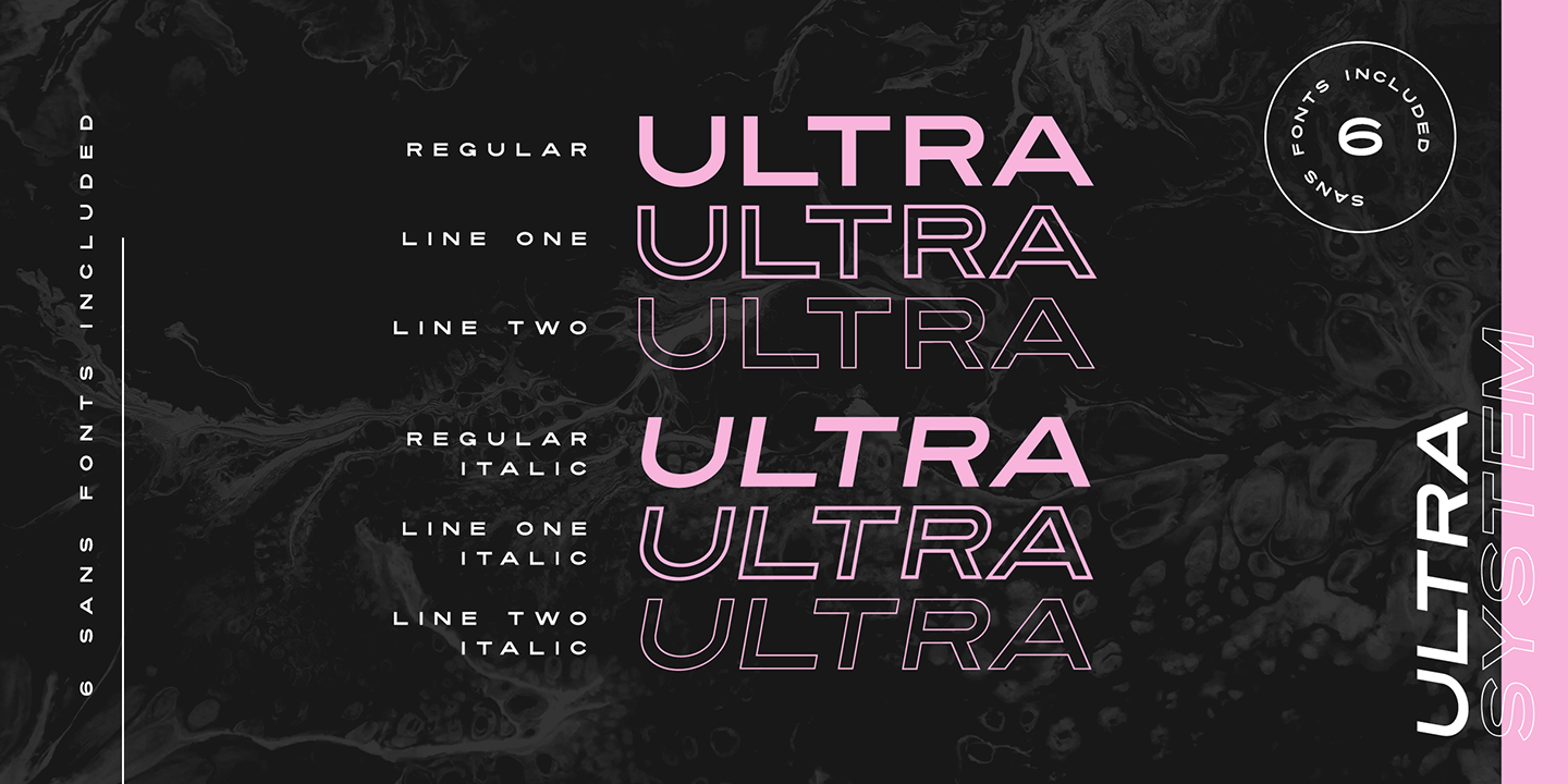 Ultra System Font Poster #1