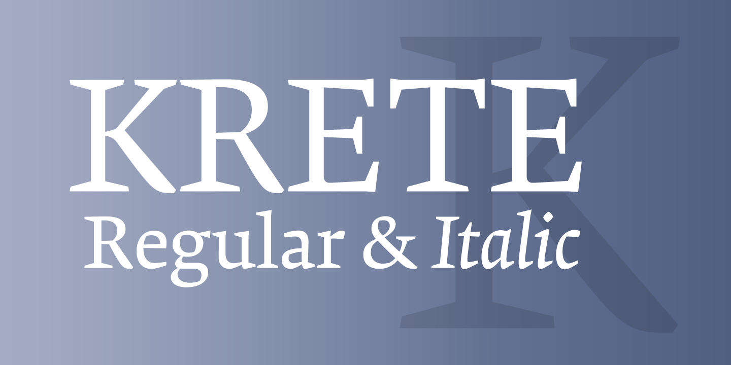 Krete Font Poster #1