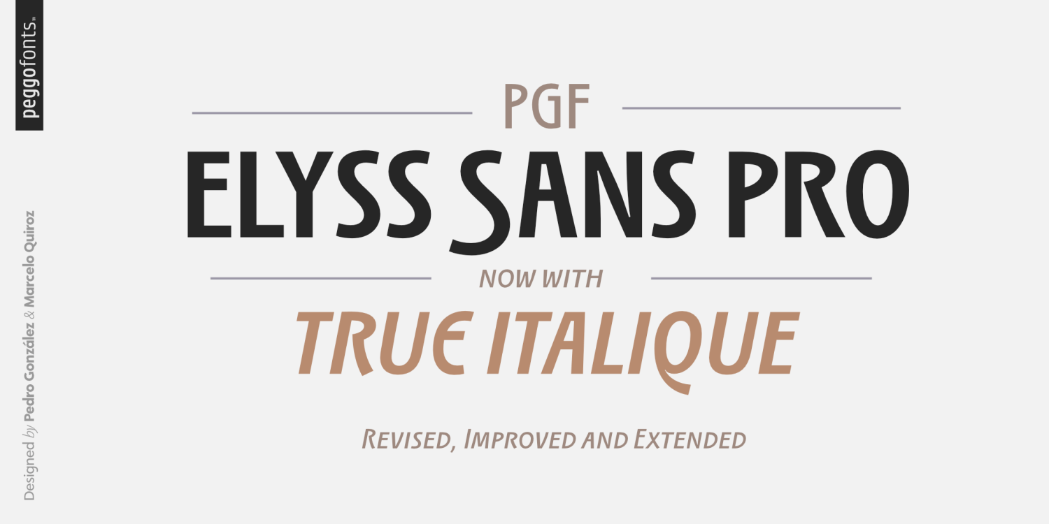 PGF Elyss Sans Pro Poster