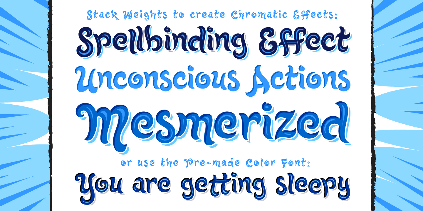 Hypnotique Font Poster #1