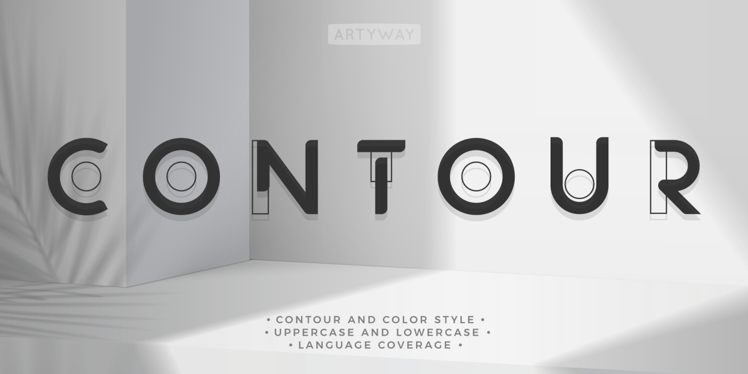 Contourism Font Family