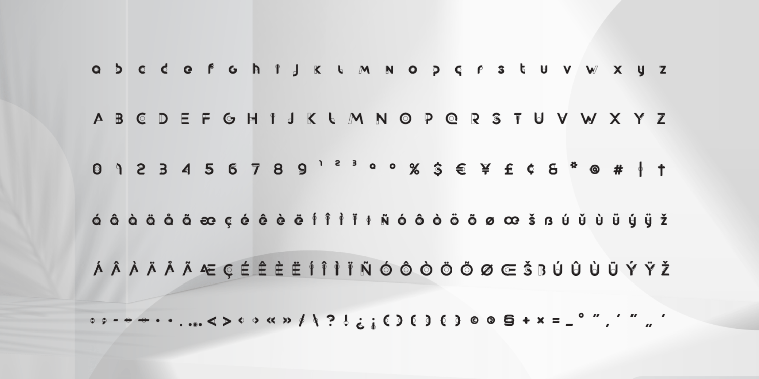 Contourism Font Poster #7