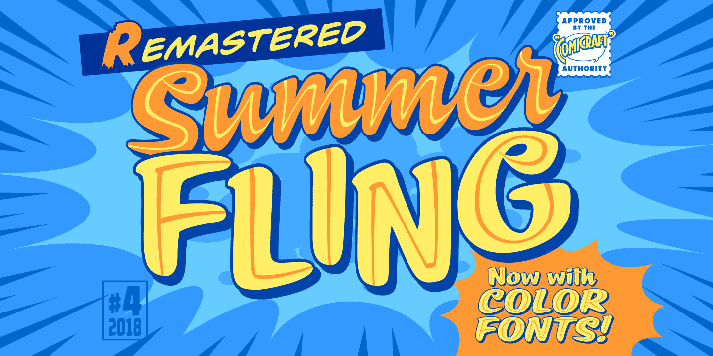 Summer Fling Font Poster #1