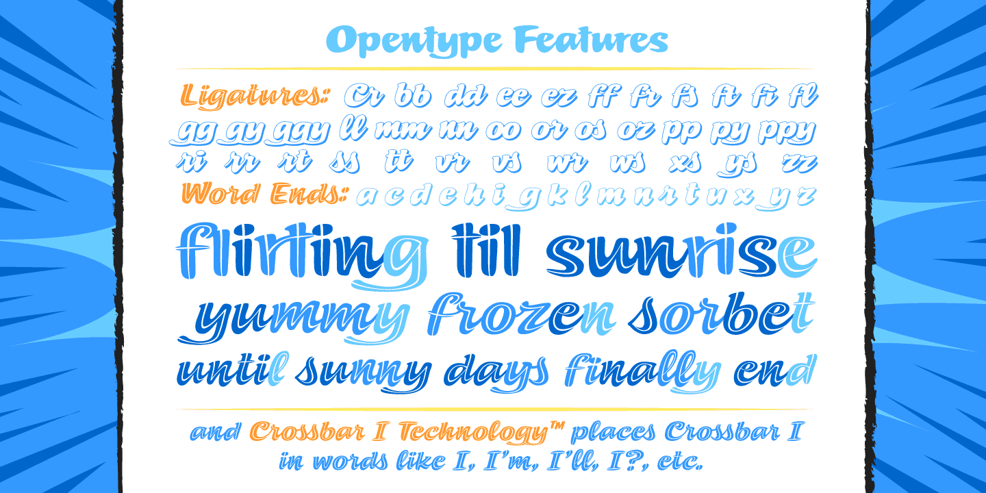 Summer Fling Font Poster #1