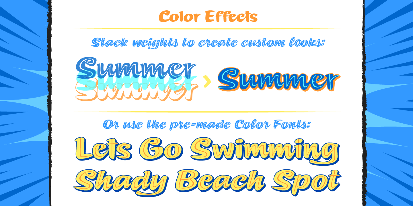Summer Fling Font Poster #1