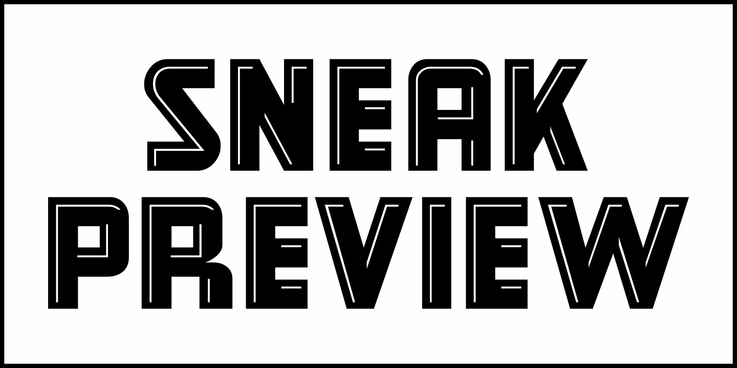 Sneak Preview Font Poster #1