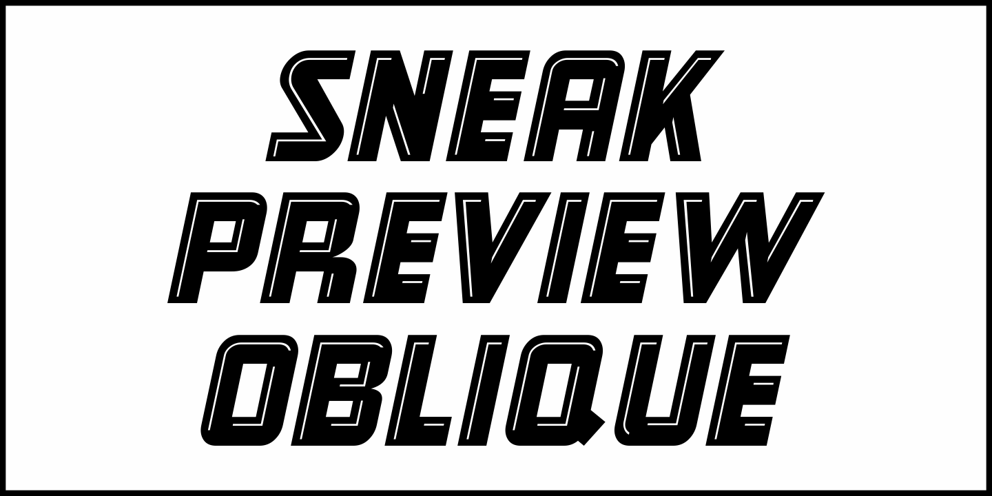 Sneak Preview Font Poster #1