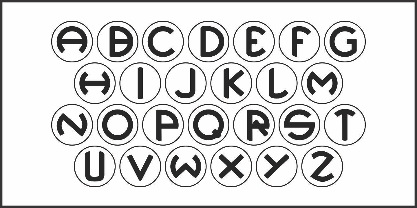 Deco Spot Initials Font Poster #5