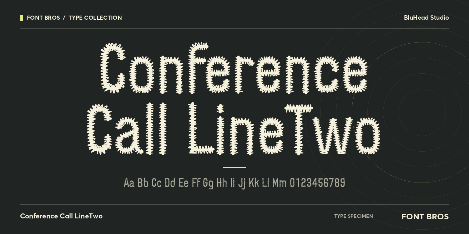 Conference Call LineTwo Font Family