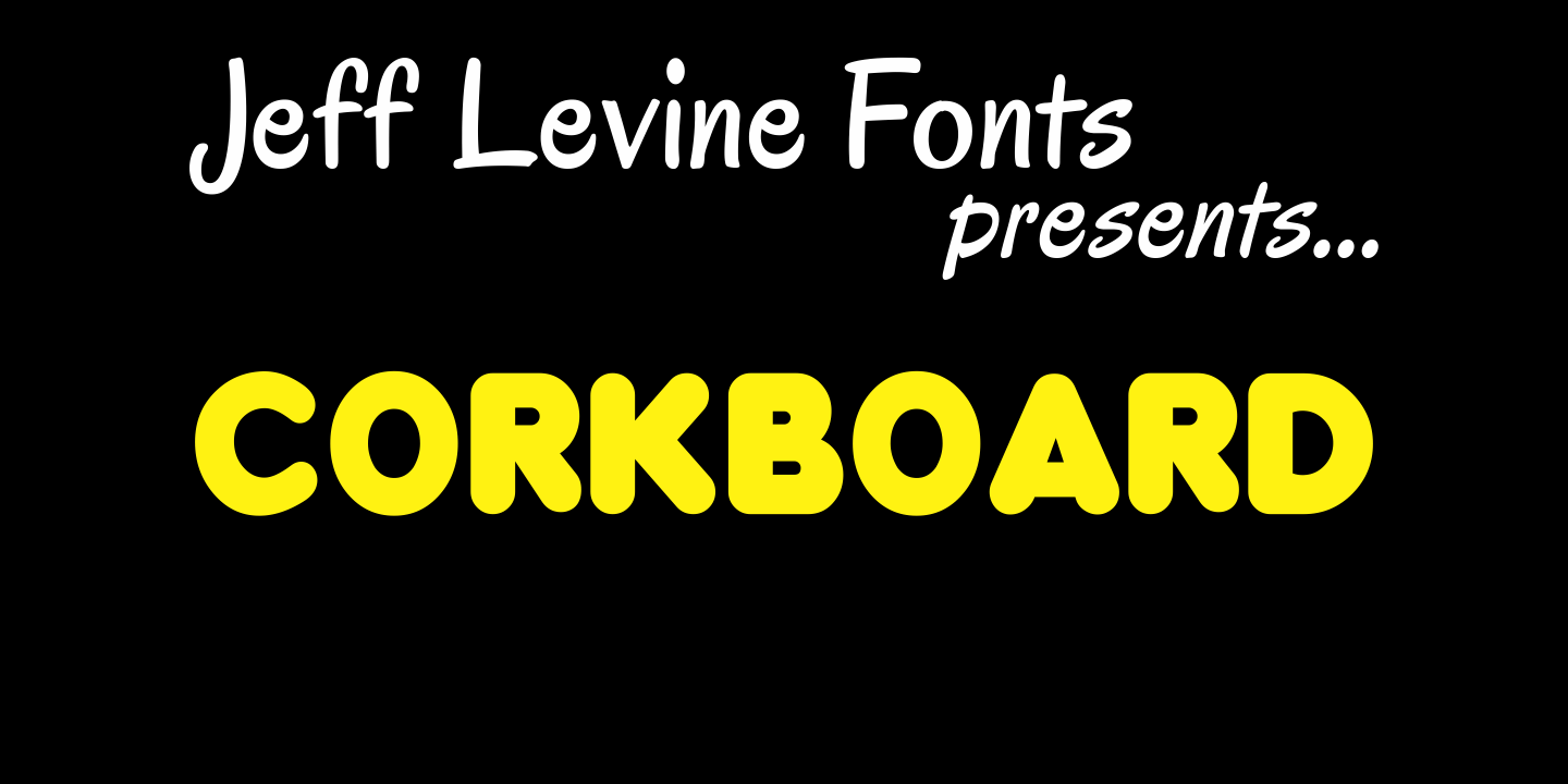 Corkboard Font Family Poster