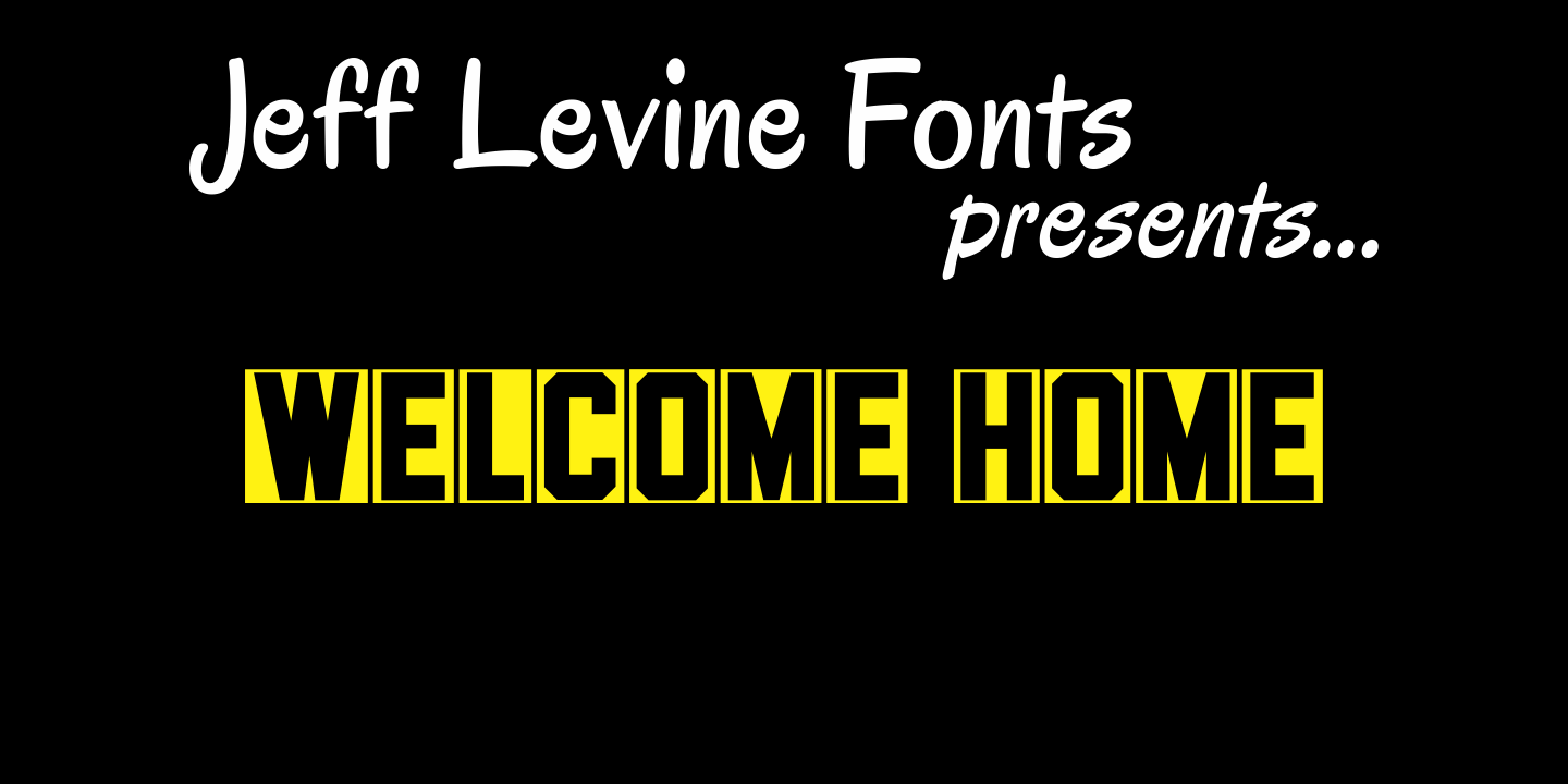 Welcome Home Font Family Poster