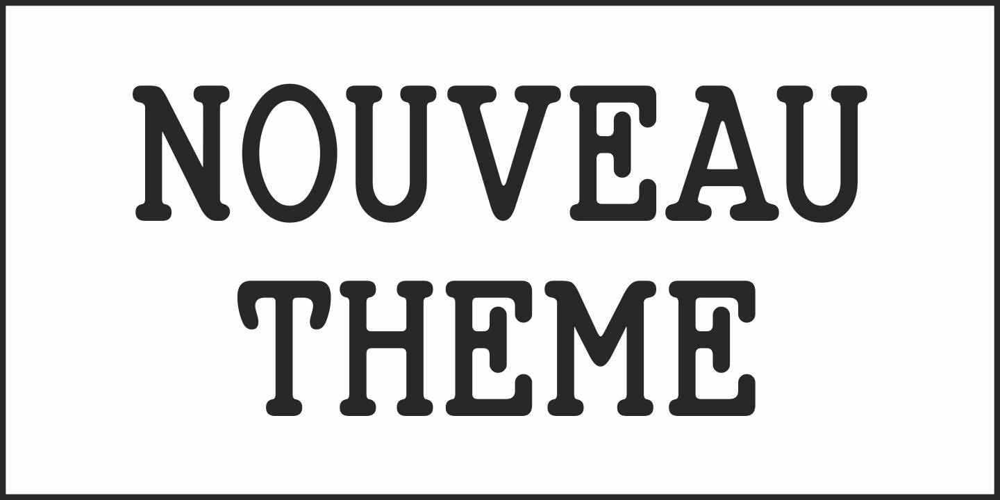 Nouveau Theme Font Poster #1