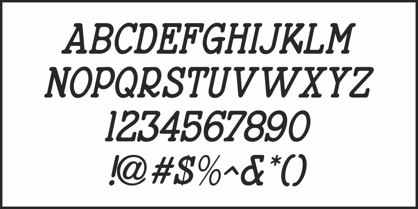 Nouveau Theme Font Poster #1