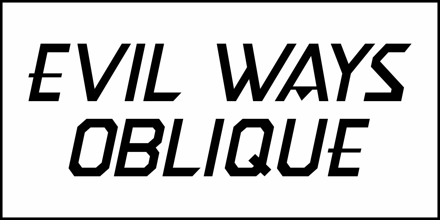 Evil Ways Font Poster #4