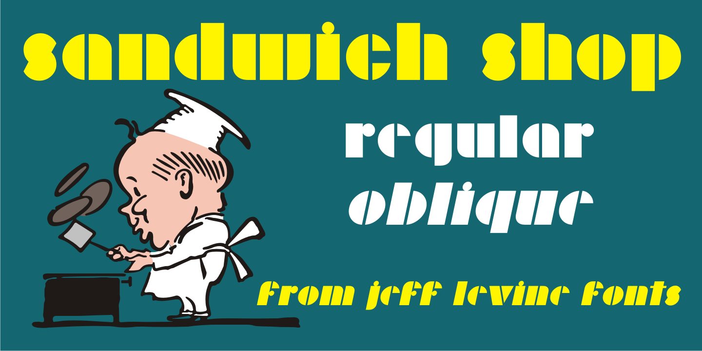 Sandwich Shop Font Family Poster