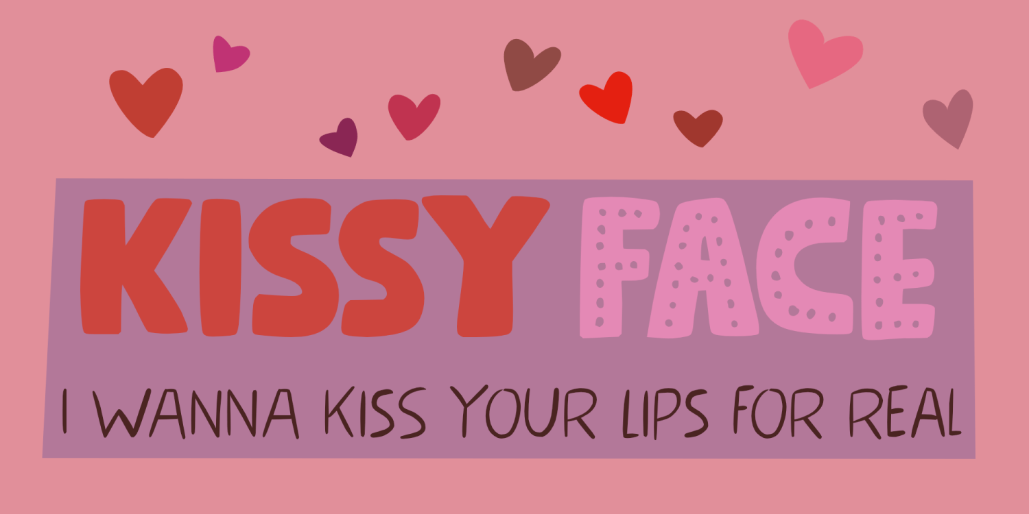 Kissy Face Font Poster