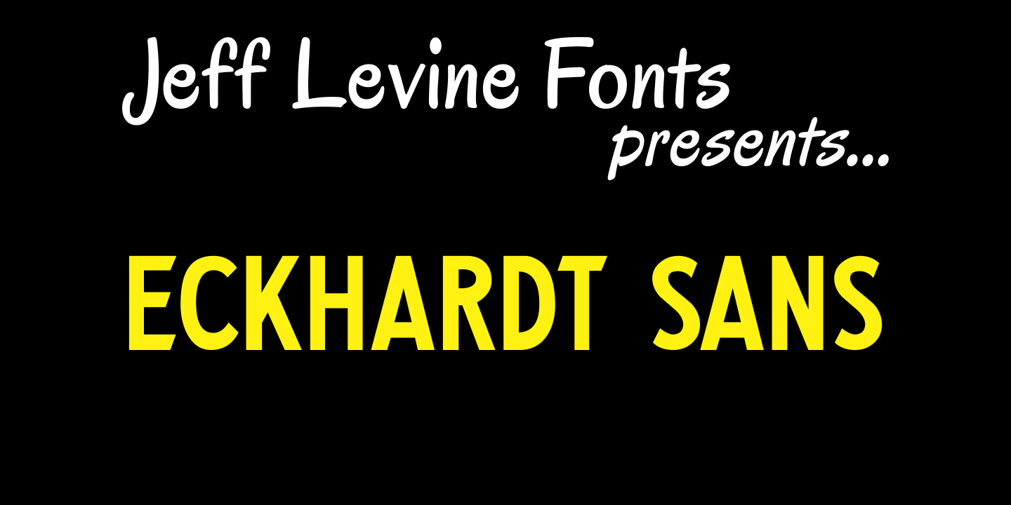 Eckhardt Sans Font Poster #1