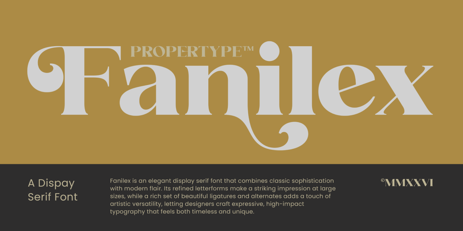 Fanilex Font Family Poster
