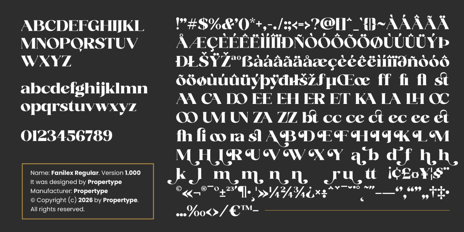 Fanilex Font Poster #15