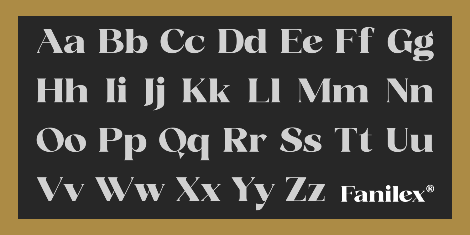 Fanilex Font Poster #2