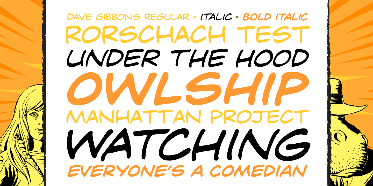 Dave Gibbons Font Poster #1