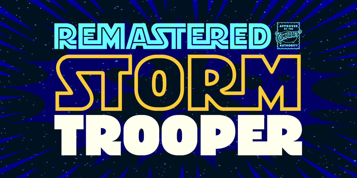 Stormtrooper Font Poster #1