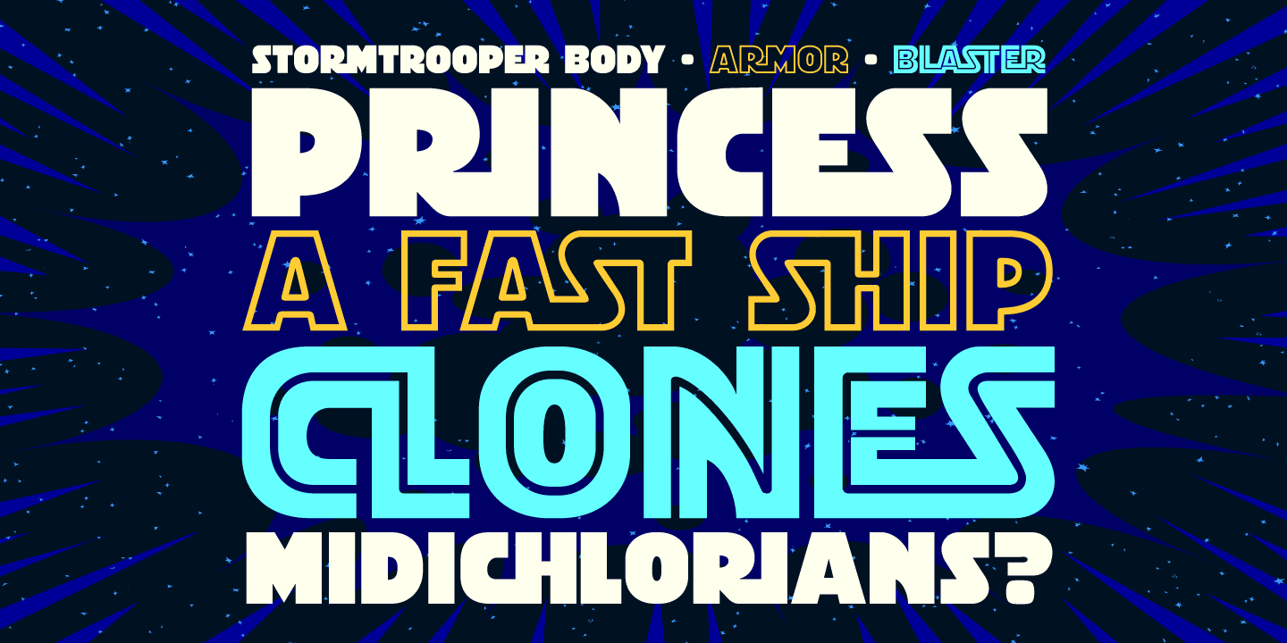 Stormtrooper Font Poster #1