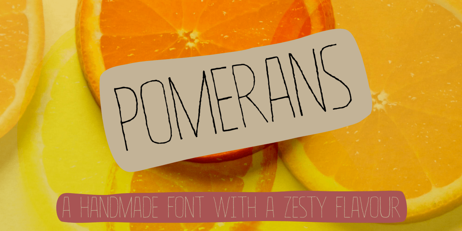 Pomerans Font Poster #1