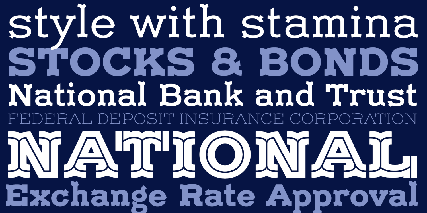 Ornate Slab Font Poster #1
