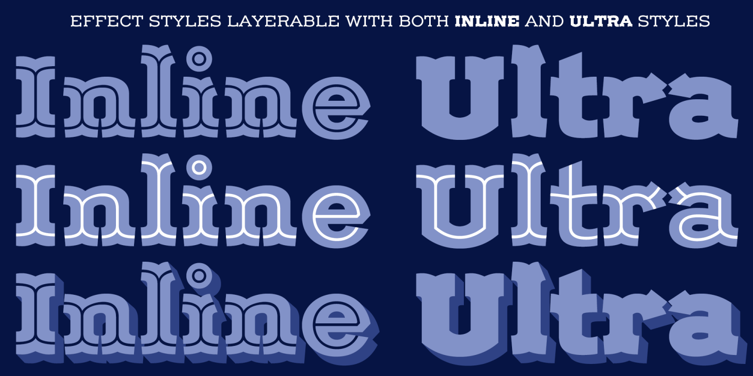 Ornate Slab Font Poster #1