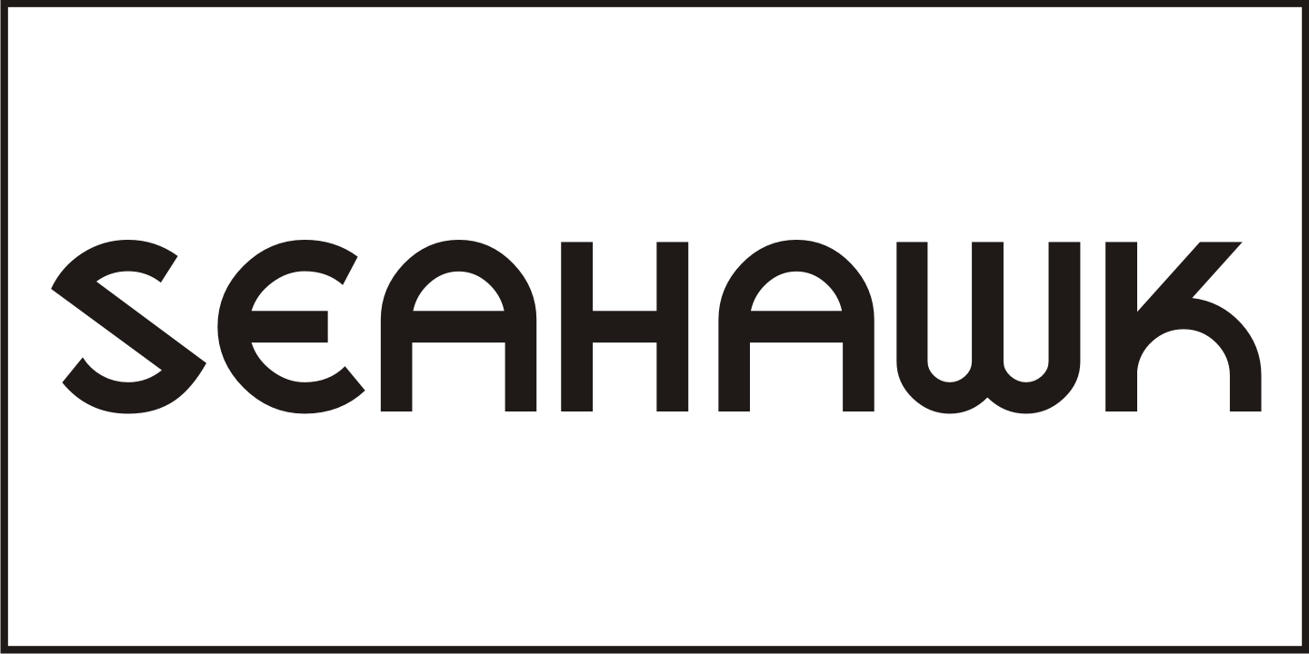 Seahawk Font Poster #2