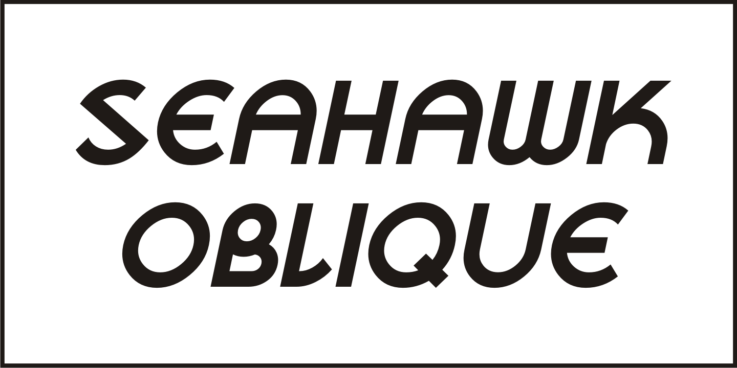 Seahawk Font Poster #4