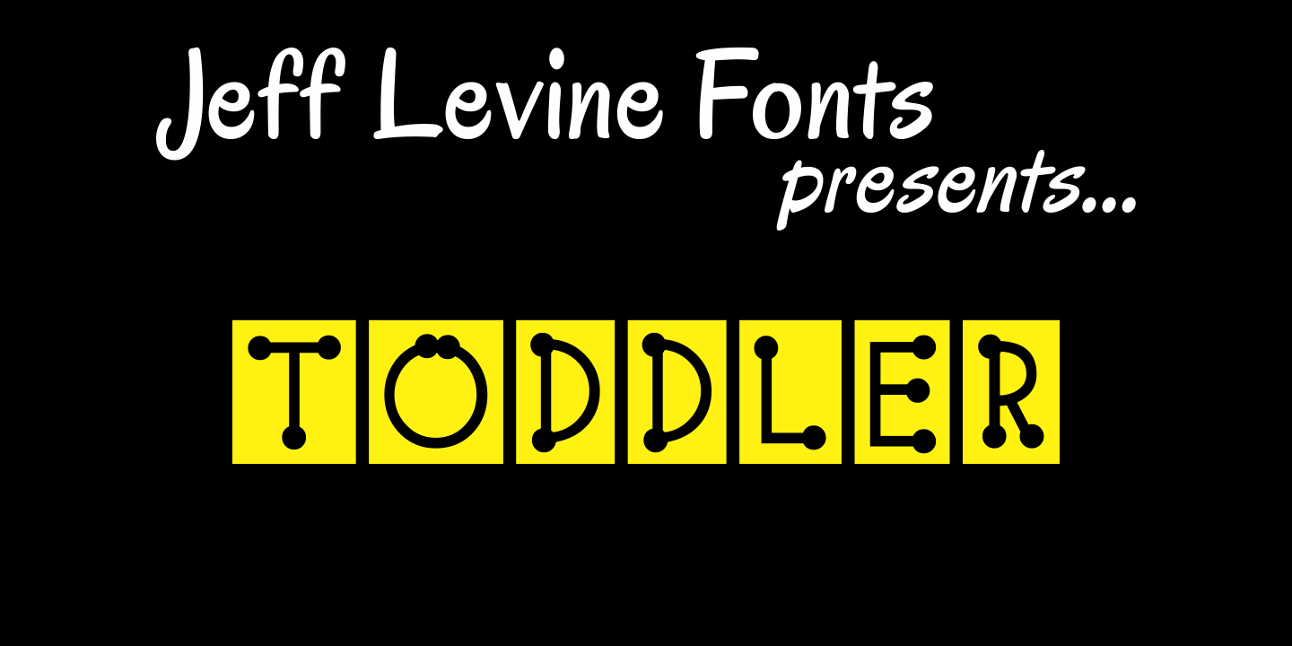 Toddler Font Poster #1