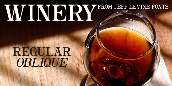 Winery Font Family Poster