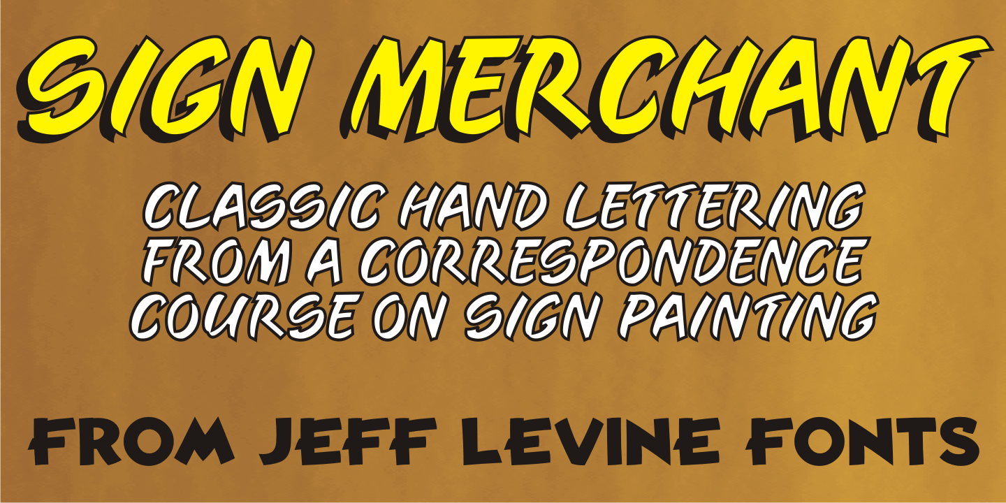 Sign Merchant Font Poster #1