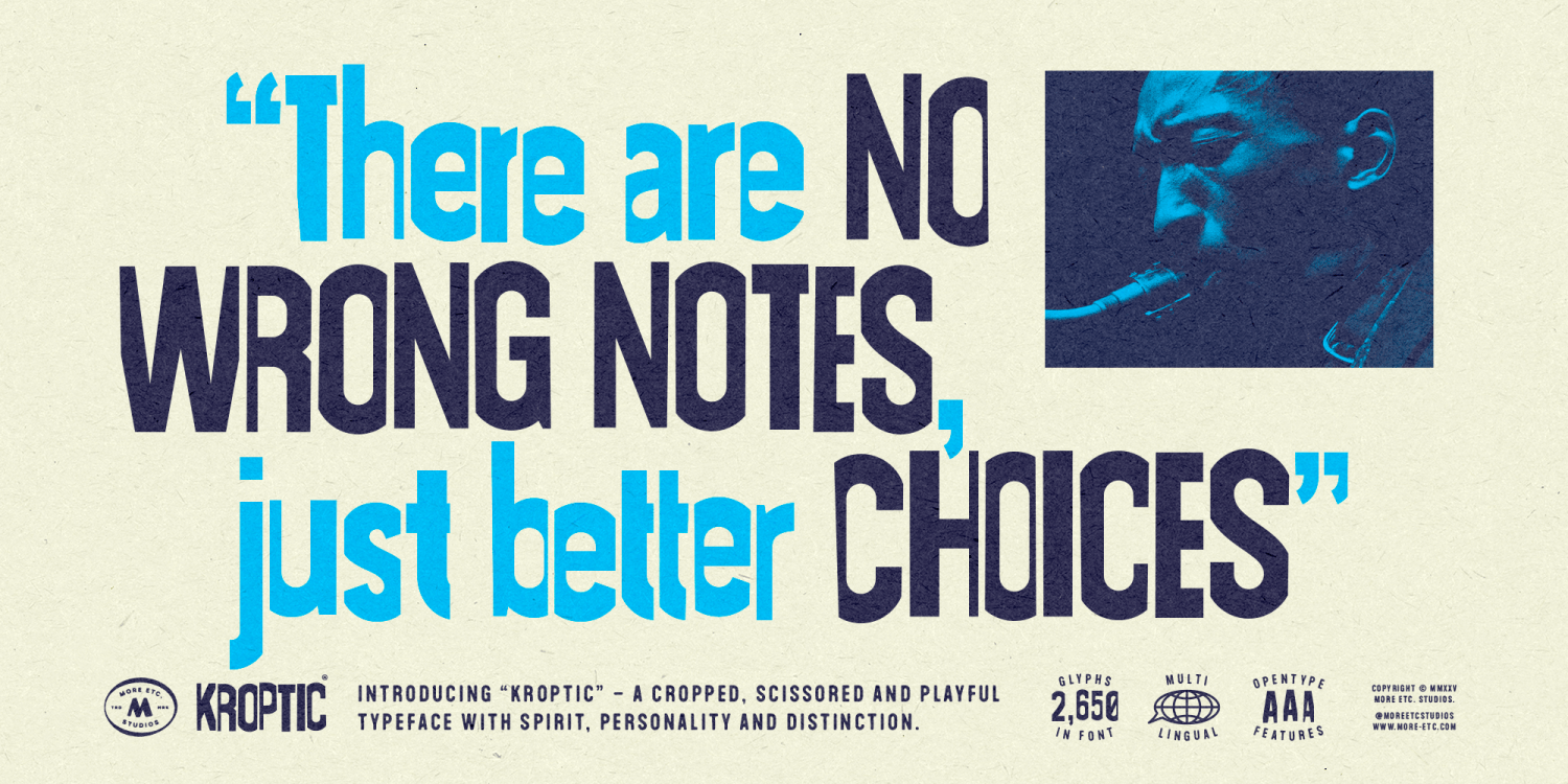 Kroptic Font Poster #1