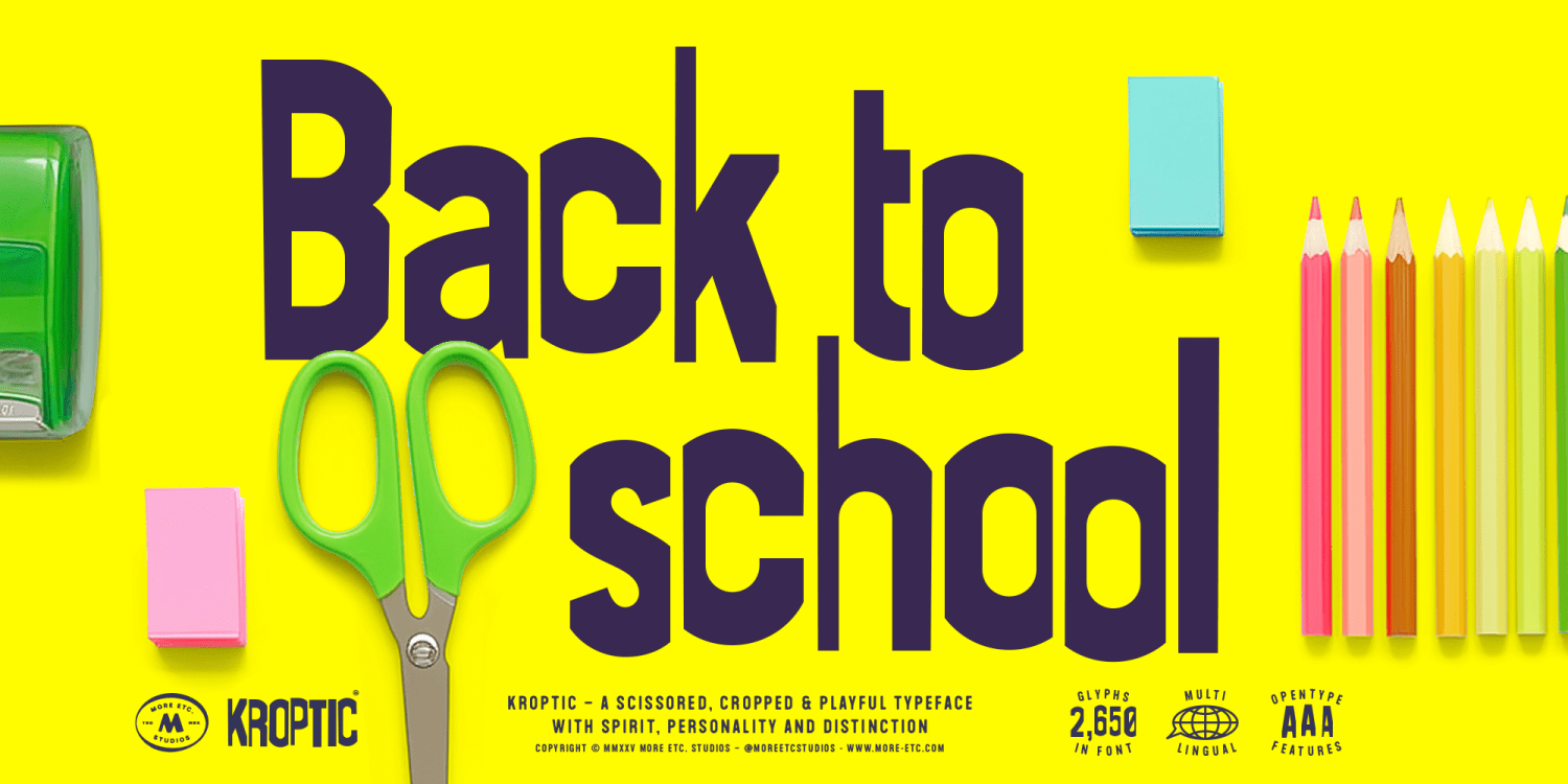 Kroptic Font Poster #1