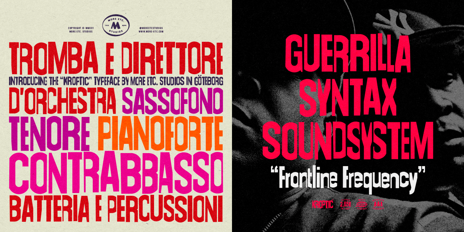 Kroptic Font Poster #1