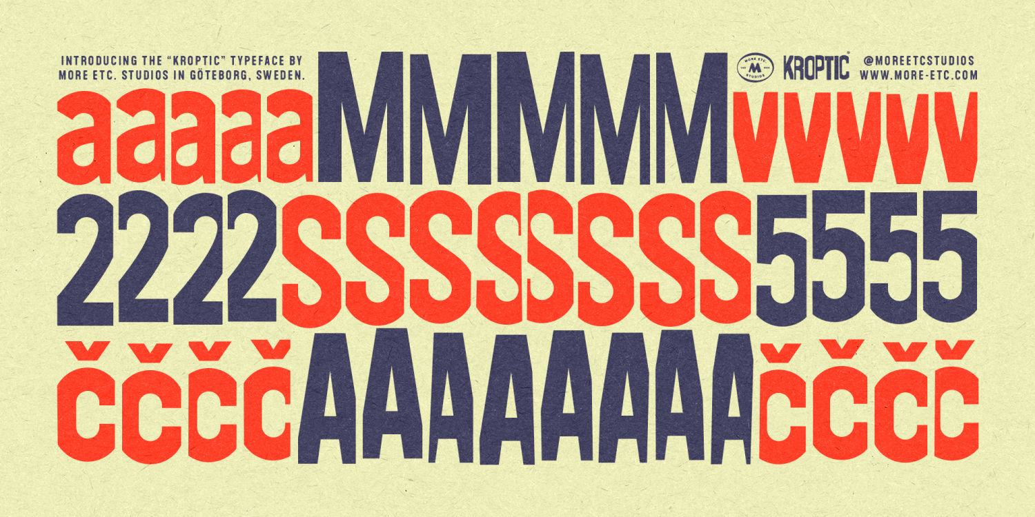 Kroptic Font Poster #1