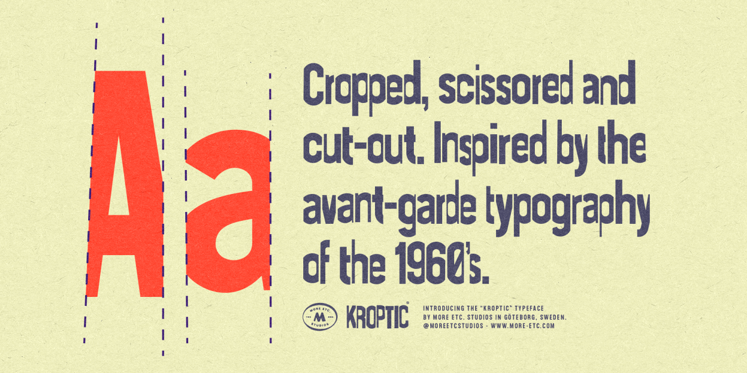 Kroptic Font Poster #1