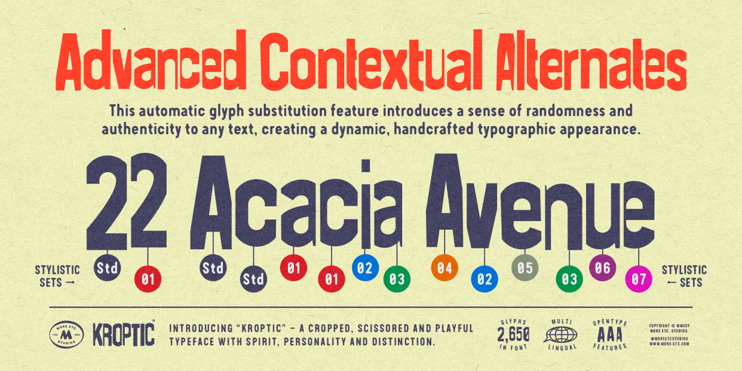Kroptic Font Poster #1