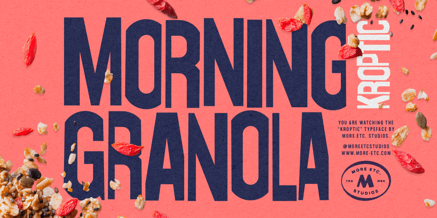 Kroptic Font Poster #1