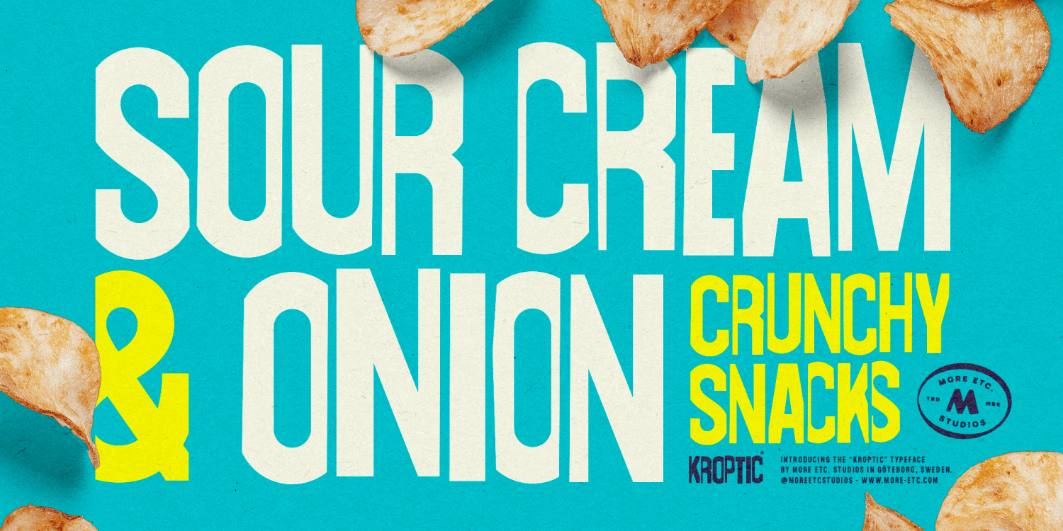 Kroptic Font Poster #1