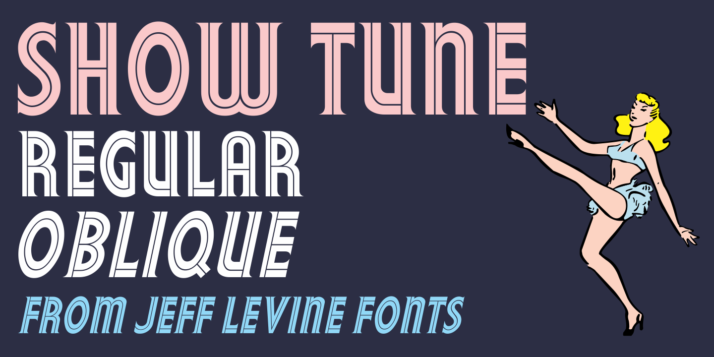 Show Tune Font Poster #1