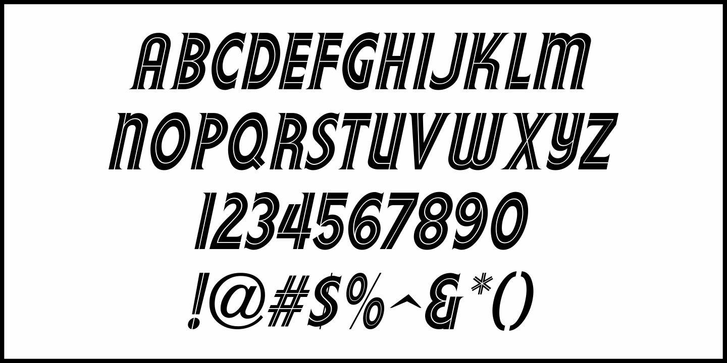 Show Tune Font Poster #1