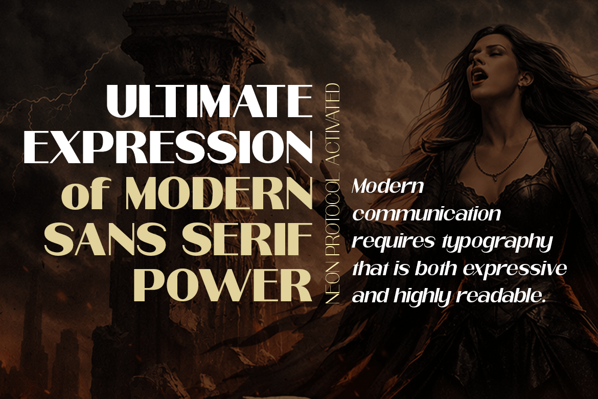 Qorvyn Expanded Font Poster #2