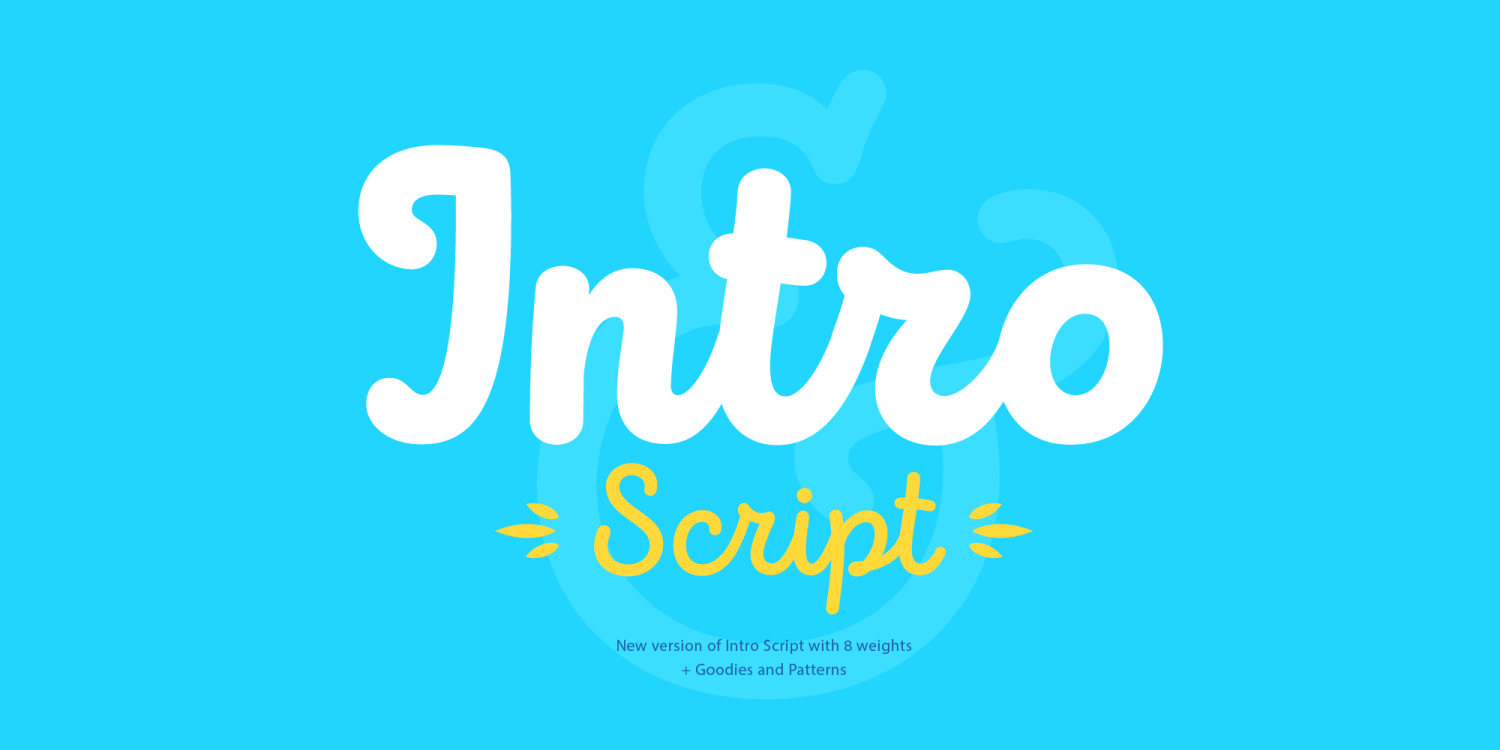 Intro Script Font Poster #1