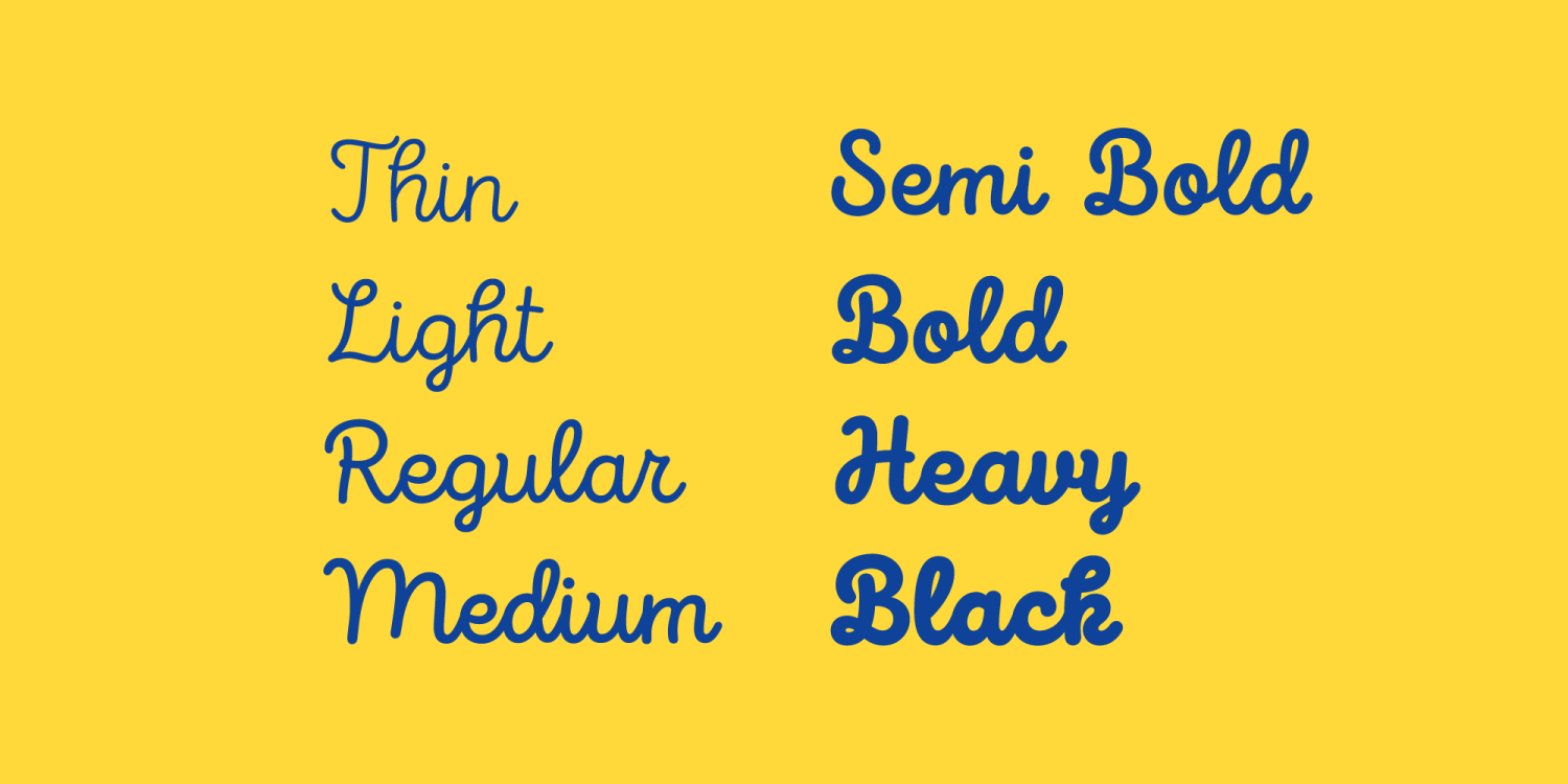 Intro Script Font Poster #1