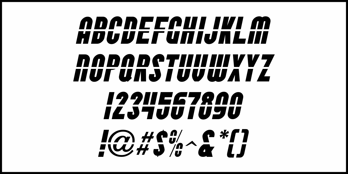 Divided Highway Font Poster #5