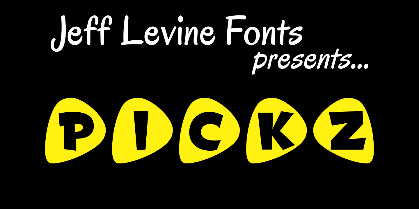 Picz Font Family Poster